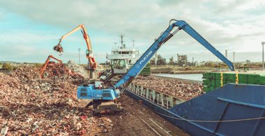 Recycling in Barry Docks
